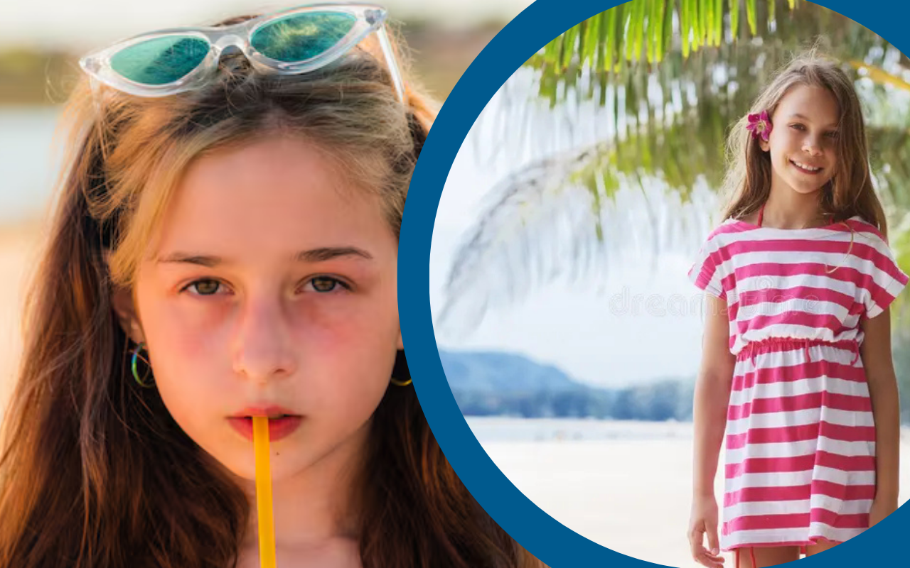 10 Year Old Alamy Little Girl Beach Photo Story & Meaning